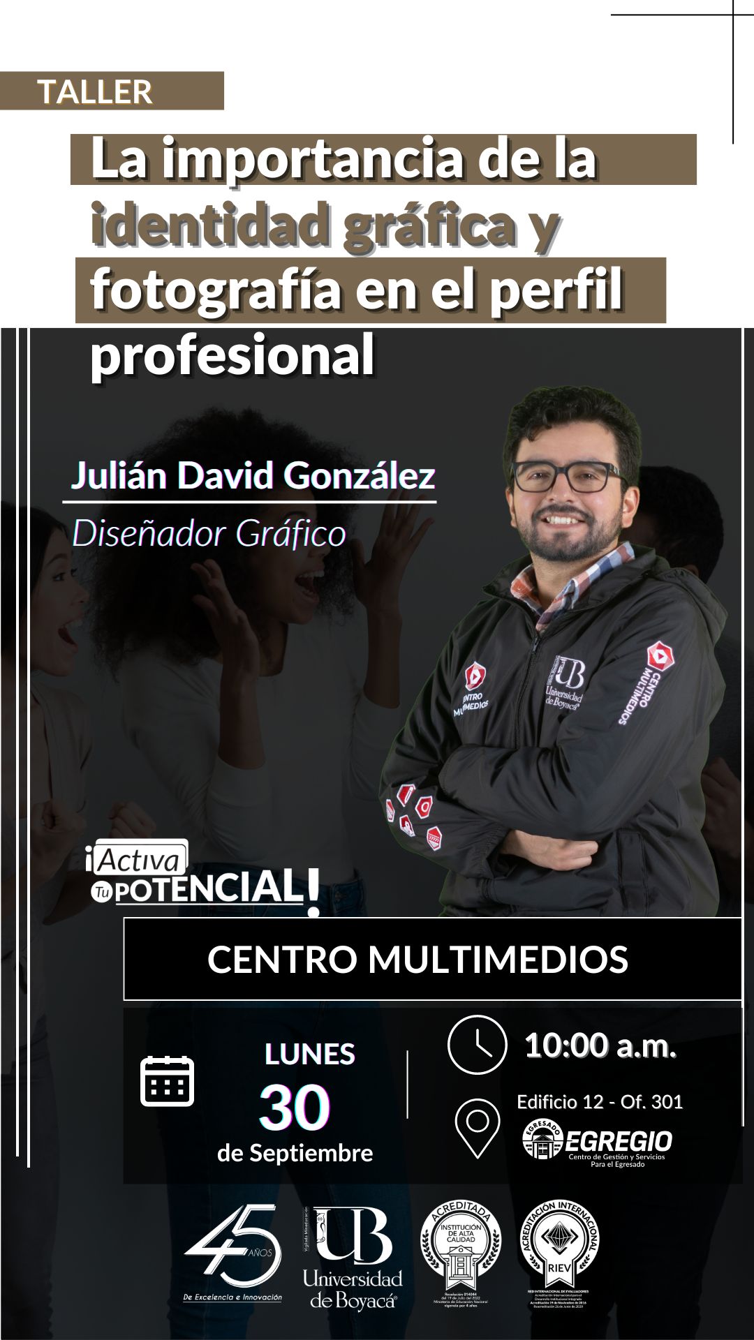 La importancia de la identidad gráfica y fotografía en el perfil profesional.