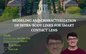 Conferencia "Modeling and Characterization of Intra-Body Links for a Smart Contact Lens"