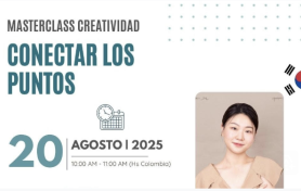 Únete a la Masterclass "Conectar los Puntos" un espacio diseñado para expandir tu mente y aprender nuevas técnicas de innovación. 