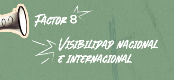 Factor 8: Visibilidad Nacional e Internacional